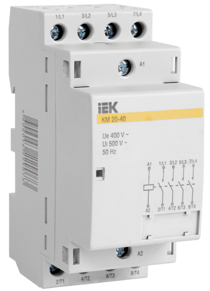 Контактор модульный КМ20-40 АС