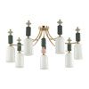 Люстра потолочная E14 7*40W CANDY золото/разноцветн./керамика/стекло ODEON LIGHT