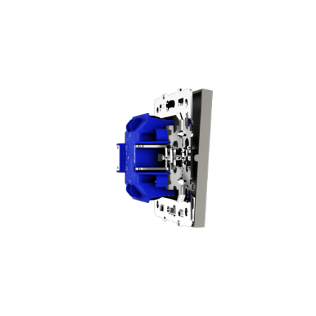 Выключатель встраиваемый Voltum S70 одноклавишный с подсветкой 10А, (кашемир)