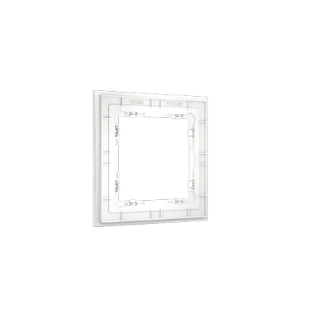 Рамка стеклянная Voltum S70 на 1 пост, (белый, матовый, стекло)