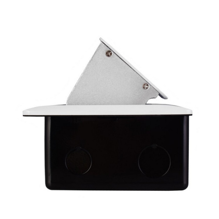 Выдвижной горизонтальный модуль RocketSocket в пол для розеток Livolo 2 поста, белый