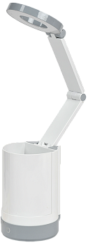 LIGHTING Светильник светодиодный настольный 2012 5Вт пантограф с карманом белый IEK