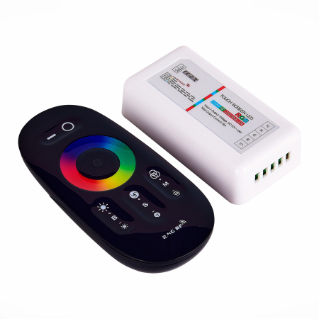 Контроллер 2,4G для светодиодной ленты RGBW, 4-канальный DC12-24V; 24А Черный, Белый ST9002.500.00RGBW ST LUCE