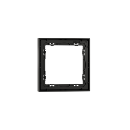Рамка пластиковая Voltum S70 на 1 пост, (черный матовый)