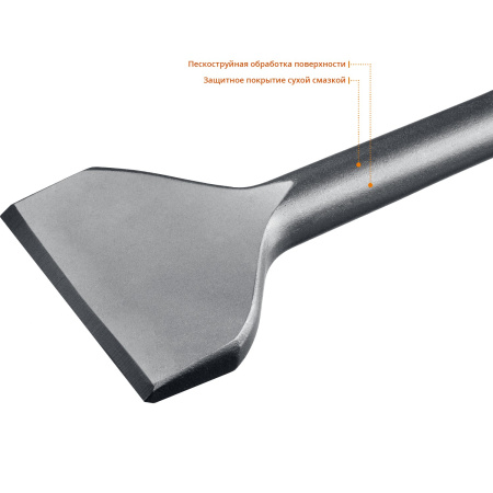 ПРОФЕССИОНАЛ БУРАН SDS-Max Зубило лопаточное 75 х 400 мм ЗУБР