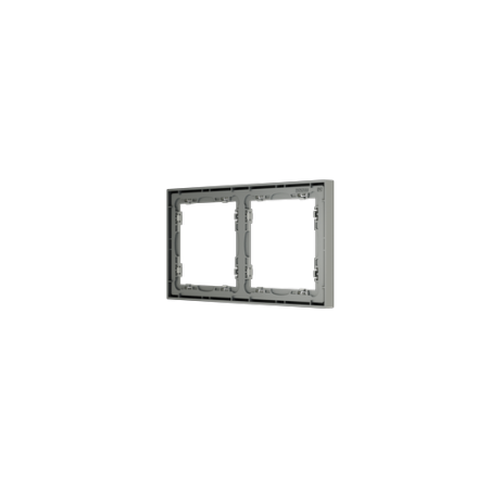 Рамка пластиковая Voltum S70 на 2 поста, (сталь)