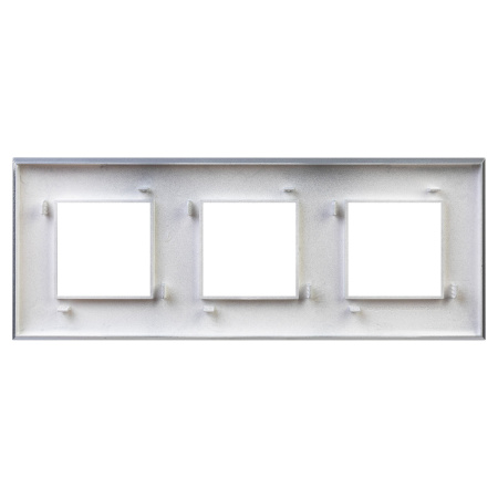 Рамка "Avanti", "Закаленная сталь", 3 поста (6 мод.) DKC