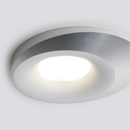 Встраиваемый точечный светильник GU10 белый, серебряный IP20 (a053357) Elektrostandard фото 3