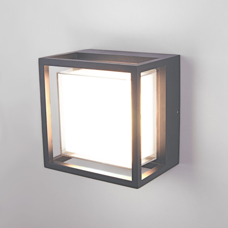 Уличный настенный светодиодный светильник 10Вт 4000К серый IP54 (a052254) Elektrostandard