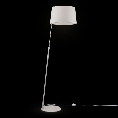 Торшер 1*E27 60Вт Белый и Хром IP20 Bergamo MOD613FL-01W Maytoni