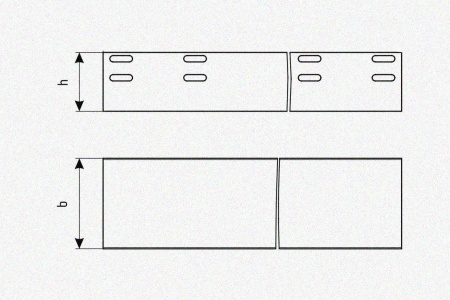 Лоток глухой ЛМГ 400х80х2000 УТ1,5, горячее цинкование S1,5