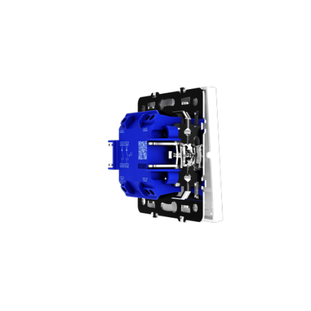 Выключатель встраиваемый Voltum S70 двухклавишный 10А, (белый глянцевый)