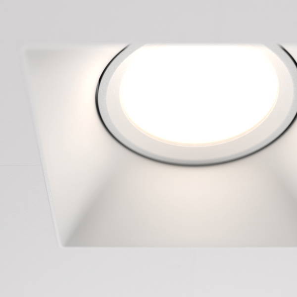 Встраиваемый светильник 1*GU10 50Вт Белый IP20 Downlight DL042-01-SQ-W Technical Maytoni