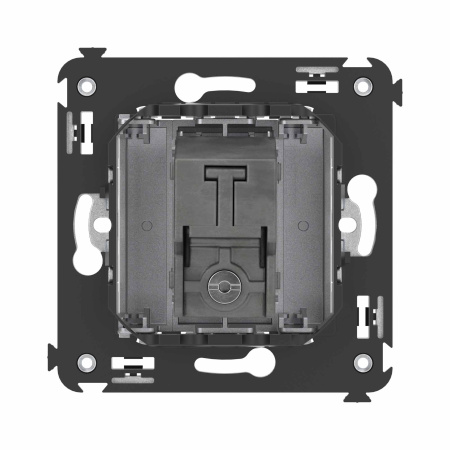 Розетка TV оконечная в стену, "Avanti", "Закаленная сталь" DKC