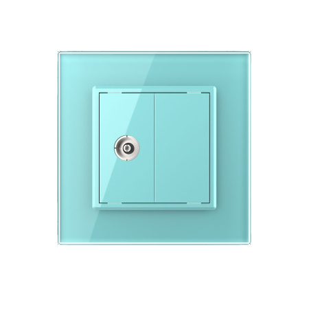 Розетка ТВ Зеленая Livolo Розетка ТВ Зеленая Livolo