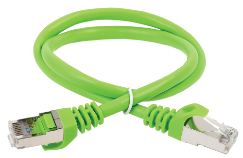 ITK Коммутационный шнур (патч-корд) кат.5E FTP PVC 7м зеленый