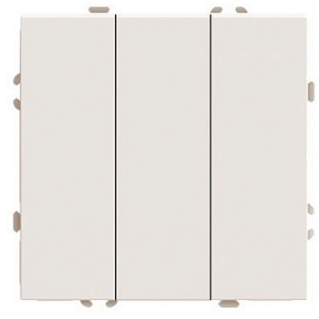 Выключатель 3-клавишный (механизм), 250В, 10А, серия Эмили, RSW10-5108-08, кашемир, soft touch