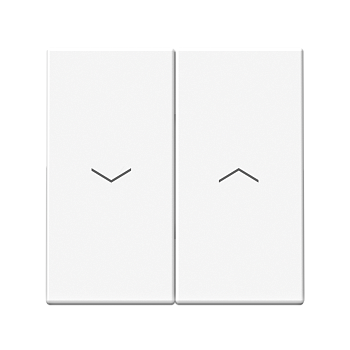 ARTGALLERY 2-клавишный ВЫКЛЮЧАТЕЛЬ ДЛЯ ЖАЛЮЗИ, 2х сх.4, 10А, механизм, БЕЛЫЙ Systeme Electric