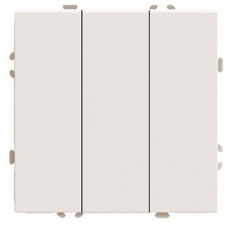 Выключатель 3-клавишный (механизм), 250В, 10А, серия Эмили, RSW10-5108-08, кашемир, soft touch