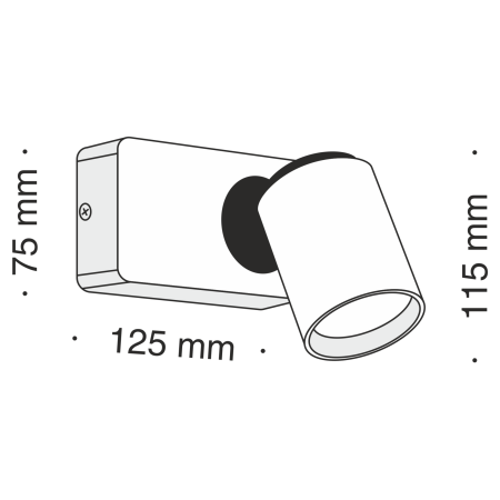 Светильник спот 1*GU10 35Вт Белый IP20 Alliot SP317-CW-01-W Technical