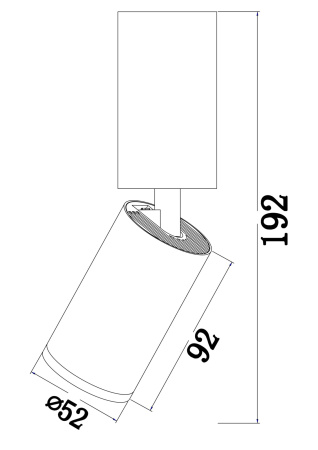 Потолочный светильник 1*GU10 10Вт Черный IP20 FOCUS S C051CL-01B Technical