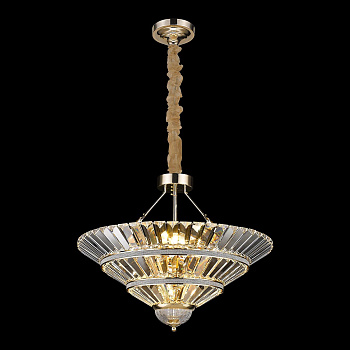 Люстра подвесная Золото/Прозрачный E14 8*40Вт WE147.08.303 WERTMARK