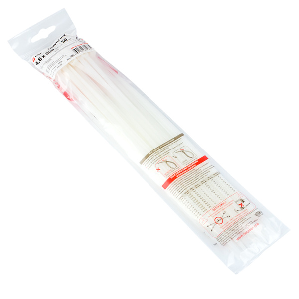 Хомут P6,6 стандартный (б), 4,8x300 (100шт) FlexLock PROxima EKF