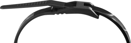 Кабельные стяжки черные КОБРА, с плоским замком, 7.6 х 280 мм, 10 шт, нейлоновые, Профессионал ЗУБР