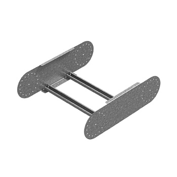 Секция шарнирного соединения для лестничного лотка ЛКР 300х85, толщ. 2,0 мм, гор. цинк Ostec