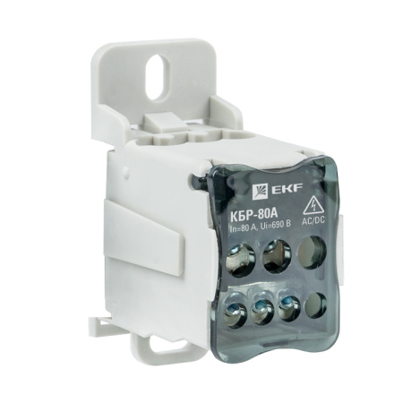 Блок распределительный КБР на DIN-рейку и монтажную панель 80A PROxima EKF