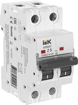 Выключатель автоматический ВА МОД M10N 2П Z 5А ARMAT IEK