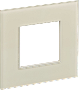SKANDY Рамка 1-местная SK-F21B стекло беж. IEK