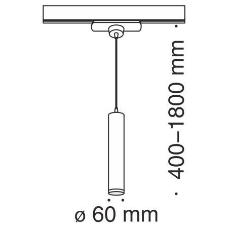 Светильник трековый 1*GU10 50Вт Черный IP20 Track lamps TR008-1-GU10-B Technical