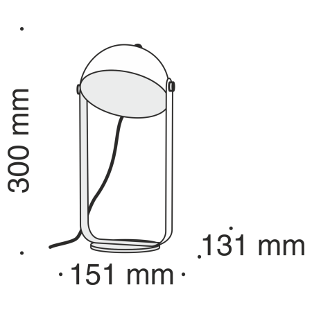Настольная лампа 6Вт 3000K Белый IP20 Hygge MOD047TL-L5W3K Technical