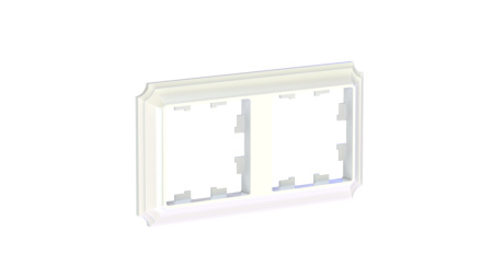 ATLASDESIGN ANTIQUE 2-постовая РАМКА, универсальная, ЖЕМЧУГ Schneider Electric