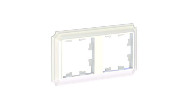 ATLASDESIGN ANTIQUE 2-постовая РАМКА, универсальная, ЖЕМЧУГ Schneider Electric