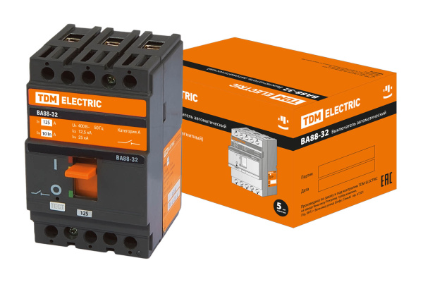 Выключатель автоматический ВА МОД ВА88-32 3П 125А 25кА TDM