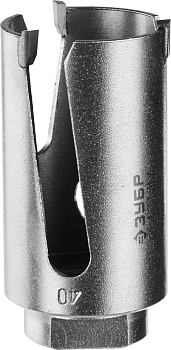 ПРОУНИВЕРСАЛ 40мм, коронка с твердосплавными резцами ЗУБР