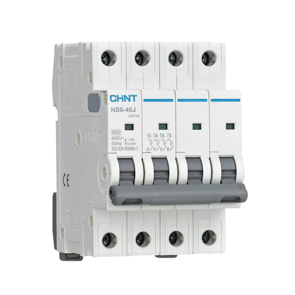 Выключатель автоматический ВА МОД NB8-40J 4П 1А 6кА C CHINT