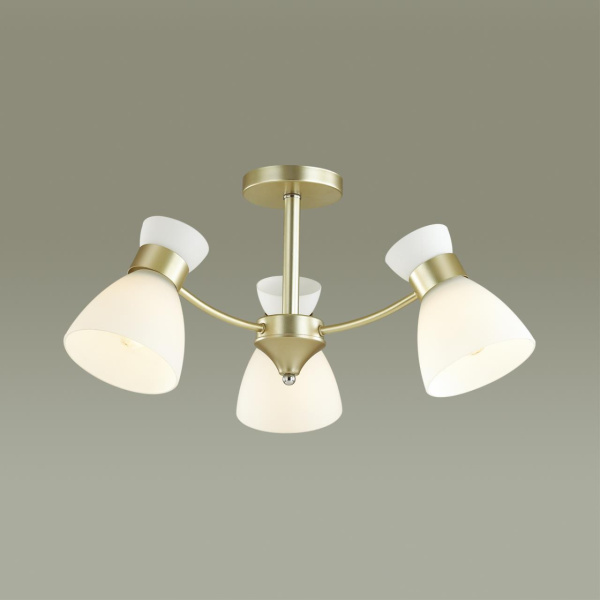 Люстра потолочная E27 3*60W 220V WILMA матовое золото LUMION