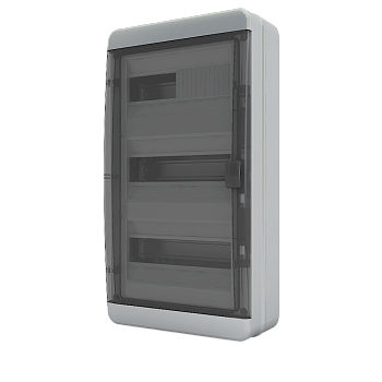 Щит навесной ЩРН-П 36 мод. черная крышка IP65 BNK 65-36-1 Tekfor