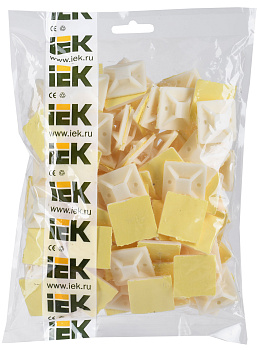 Площадка самоклеящаяся 30х30 под хомуты белая (100шт) IEK