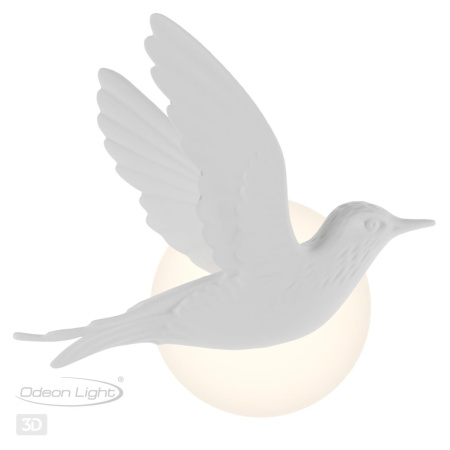 Настенный св-к IP20 LED 3W 122Лм 3000K COLOMBELLA белый гипс ODEON LIGHT