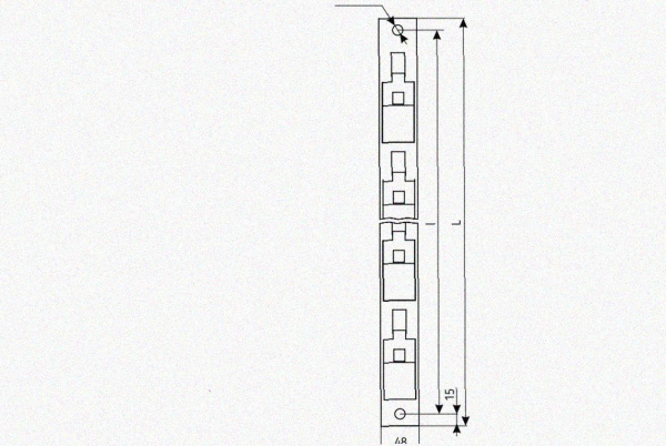 Стойка кронштейна рожкового криволинейного К1351.001А-06, (1...15 рожков), горячее цинкование, L2050мм, S3,0