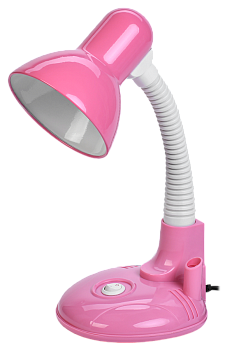 LIGHTING Светильник настольный 1005 с кармашком Е27 розовый IEK