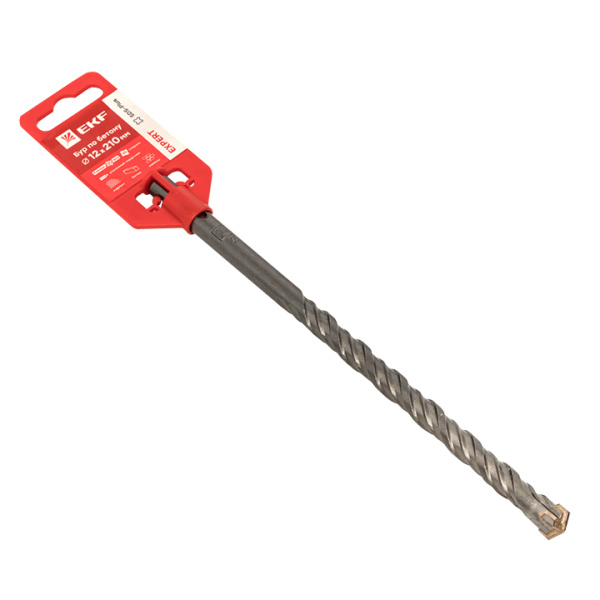 Бур по бетону SDS-plus 12х210 мм (4 резца)(4S спираль) Expert EKF