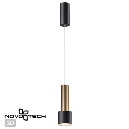 Св-к св/д накл.,провод 2м IP20 LED 4000K 15W 220V бронза светлая/черный ALBA NOVOTECH
