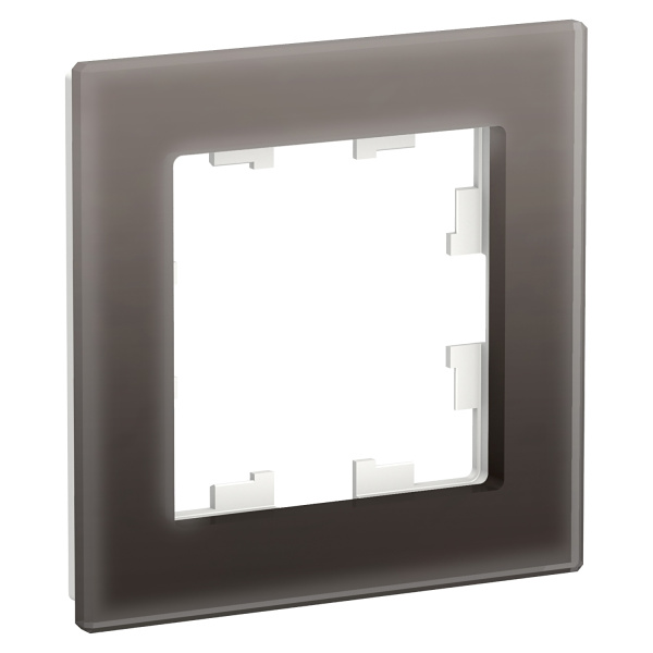 ATLASDESIGN NATURE Рамка универсальная 1-м стекло мокко IP20 Schneider Electric