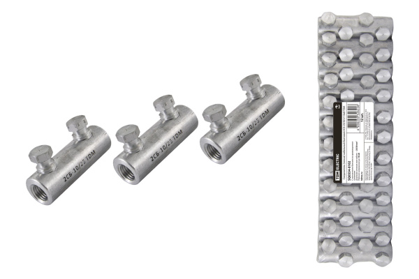 Соединитель (гильза) кабельный болтовой 2СБ-10/25-V-10кВ TDM