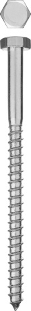 Шурупы ШДШ с шестигранной головкой (DIN 571), 120 х 8 мм, 25 шт, ЗУБР